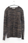 SWAYING 25 Autumn/Winter Neckline Detail Silk Wool Blend Oversized Sweater SW-SW25AW1T26C1S2-HEI Black